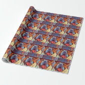 BULL DOG FUNNY WRAPPING PAPIER GESCHENKPAPIER (Ungerollt)