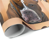 Bull Dog Geschenkpapier (Rolleneckpunkt)