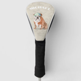 Bull Dog Lover Cream Personal Golf Headcover