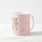 Bull Dog Pink Silver Personal Kaffeetasse (VorderseiteRechts)