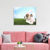 Bull Dog Welpenprinzessin Leinwanddruck (Insitu (Wohnzimmer))