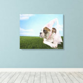 Bull Dog Welpenprinzessin Leinwanddruck (Insitu (Holzboden))