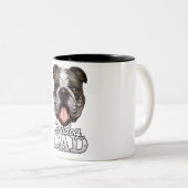 Bull Dog Zweifarbige Tasse (VorderseiteRechts)