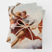 "Bull Dogger" Western Art von Will James Geschenkpapier Set (Beispiel)