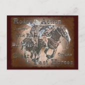 Bull Dogging III Postkarte (Vorderseite)