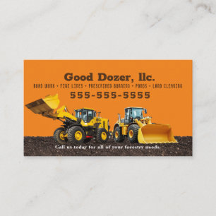 Bull Dozer Business Card Visitenkarte