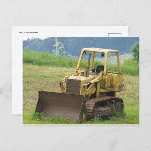 Bull Dozer Postkarte (Vorne/Hinten)