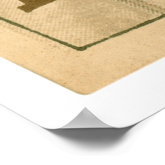 Bull Durham Baseball Card 1909 Poster (Ecke)