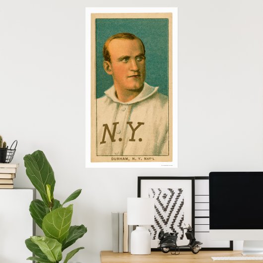 Bull Durham Baseball Card 1909 Poster (Heimbüro)