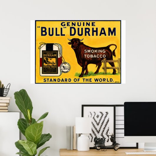 BULL DURHAM POSTER (Heimbüro)