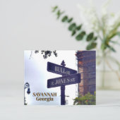 Bull & E. Jones Savannah, GA Fotografische Postkar Postkarte (Stehend Vorderseite)