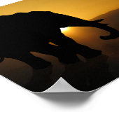 Bull Elefant Poster (Ecke)