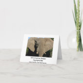 Bull Elefantenkarte Karte (Rückseite)