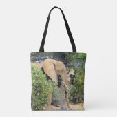 Bull Elephant - afrikanische Wildtiere Tasche (Rückseite)