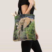 Bull Elephant - afrikanische Wildtiere Tasche (Von Nahem)