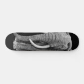 Bull elephant - Drawing in pencil Skateboard (Horizontal)
