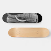 Bull elephant - Drawing in pencil Skateboard (Horizontal)