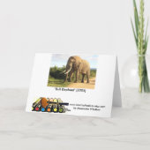 Bull Elephant Grußkarte Karte (Rückseite)