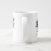 Bull Elephant in Black Splash Wählen Sie Ihren Hin Jumbo-Tasse (Rückseite)