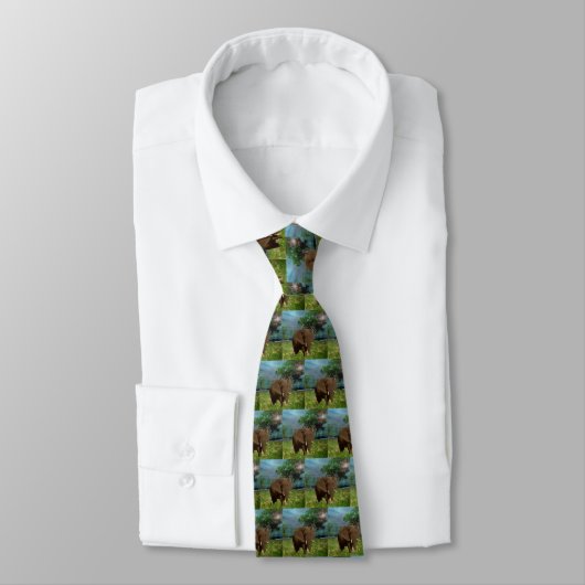 Bull Elephant, Neck Tie Krawatte (Gebunden)