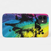Bull Elephant über Wirblem Regenbogen Case-Mate iPhone Hülle (Rückseite (Horizontal))