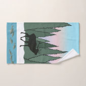 Bull Elk and Fish Badhandtuch Set (Handtuch)