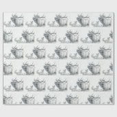 Bull Elk and Fox Geschenkpapier (Flach)