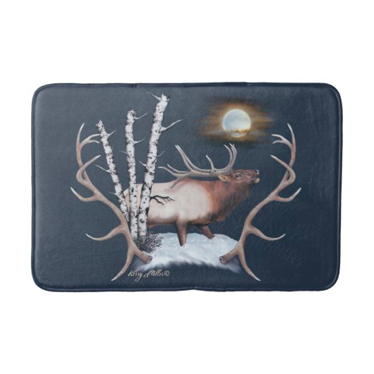 Bull Elk Bath Mat Badematte (Vorderseite)
