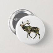 Bull Elk Camouflage Button (Vorne & Hinten)