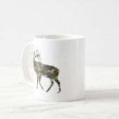 Bull Elk Camouflage Kaffeetasse (Vorderseite Links)