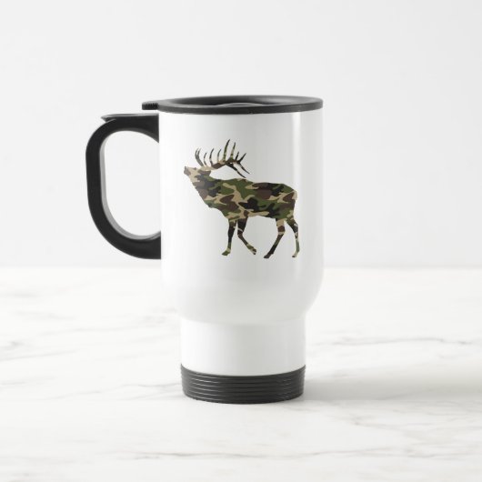 Bull Elk Camouflage Reisebecher (Links)