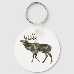 Bull Elk Camouflage Schlüsselanhänger