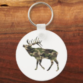 Bull Elk Camouflage Schlüsselanhänger (Vorderseite)