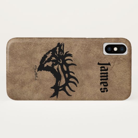 Bull Elk Case-Mate iPhone Hülle (Rückseite (Horizontal))