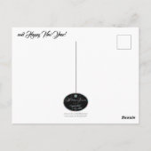 Bull Elk Christmas Postcard Postkarte (Rückseite)