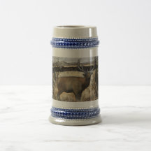 Bull Elk Crock Stein, 22 oz