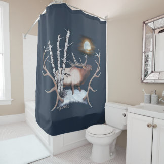 Bull Elk Duwer Vorhang