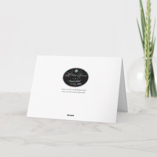 Bull Elk Feiertagskarte (Rückseite)