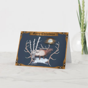 Bull Elk Feiertagskarte