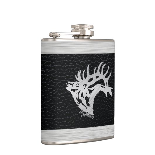 Bull Elk Flask Flachmann (Rechts)
