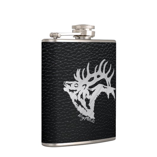 Bull Elk Flask Flachmann (Rechts)