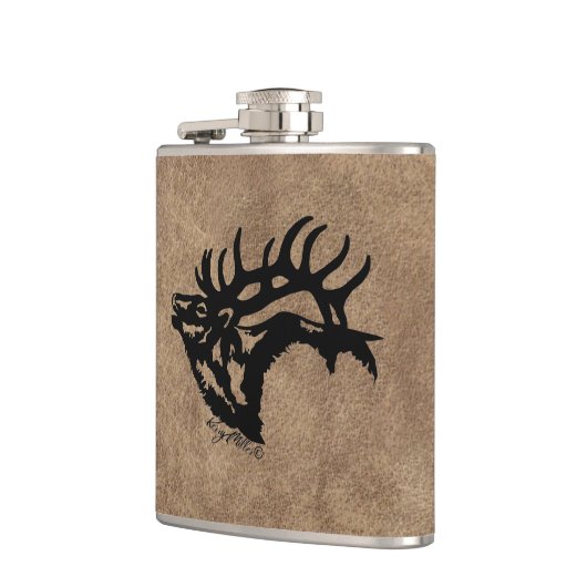 Bull Elk Flask Flachmann (Links)