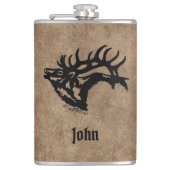 Bull Elk Flask Flachmann (Vorderseite)
