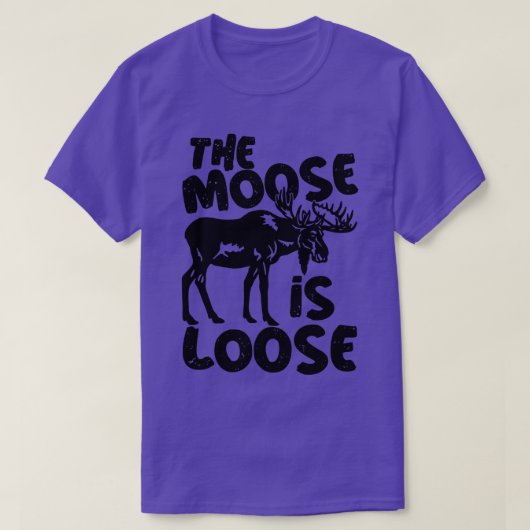 Bull Elk Funny Der Elch ist lose T-Shirt (Design vorne)