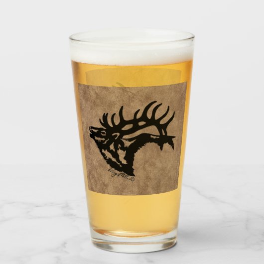 Bull Elk Glas (Vorne (Gefüllt))