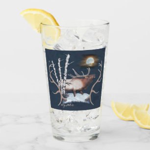 Bull Elk Glass Glas