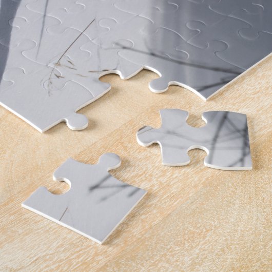 Bull Elk Grazing on Snowy Slove, Yellowstone Puzzle (Seite)