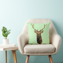 Bull Elk Head Tierart Wildtiere Kissen