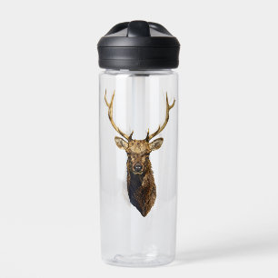 Bull Elk Head Tierart Wildtiere Trinkflasche
