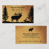 Bull Elk Hunter Outfitters Beruflich Visitenkarte (Vorne/Hinten)